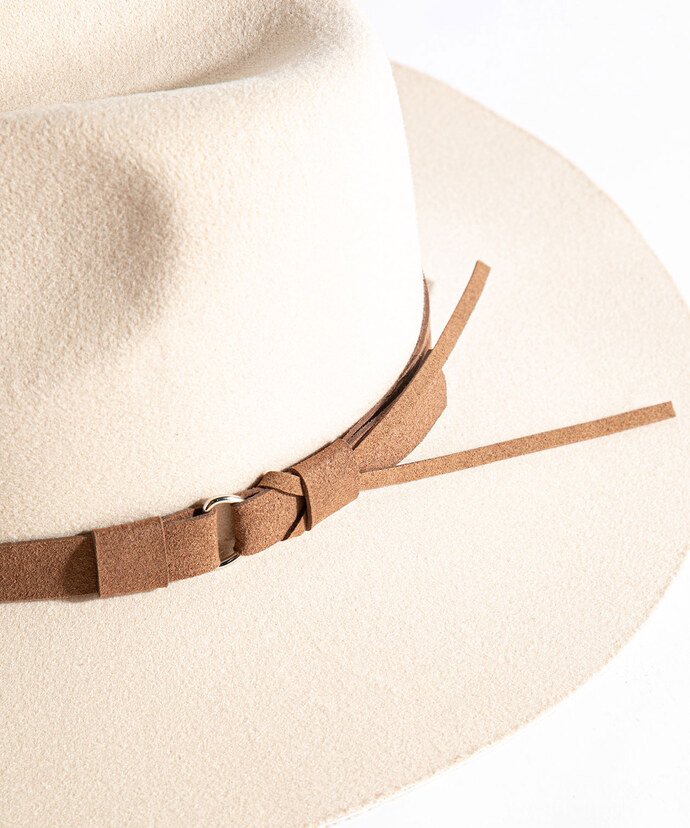 Buckle Detail Panama Hat Image 4