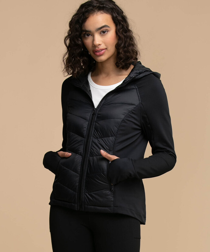 Quilted Athletic Jacket Image 1