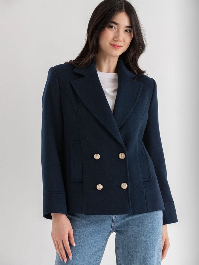 Taylor Double Breasted Peacoat Image 5