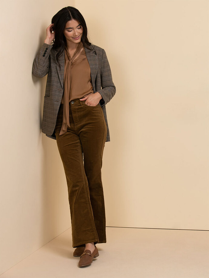 Frankie Flare Pant in Corduroy Image 3