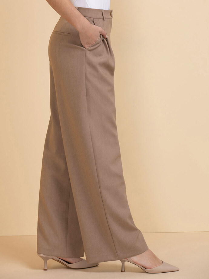 Maxwell Pleated Wide Leg Pant in Luxe Tailored Image 1