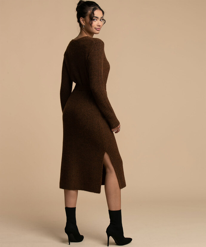Button Front Sweater Dress Image 4