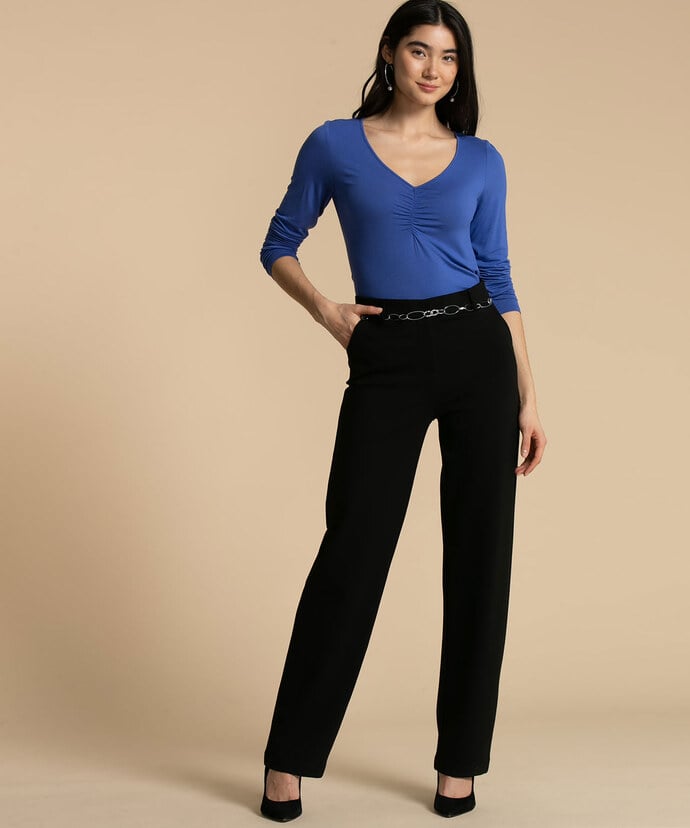 Eco-Friendly Ruched Front Essential Top Image 4