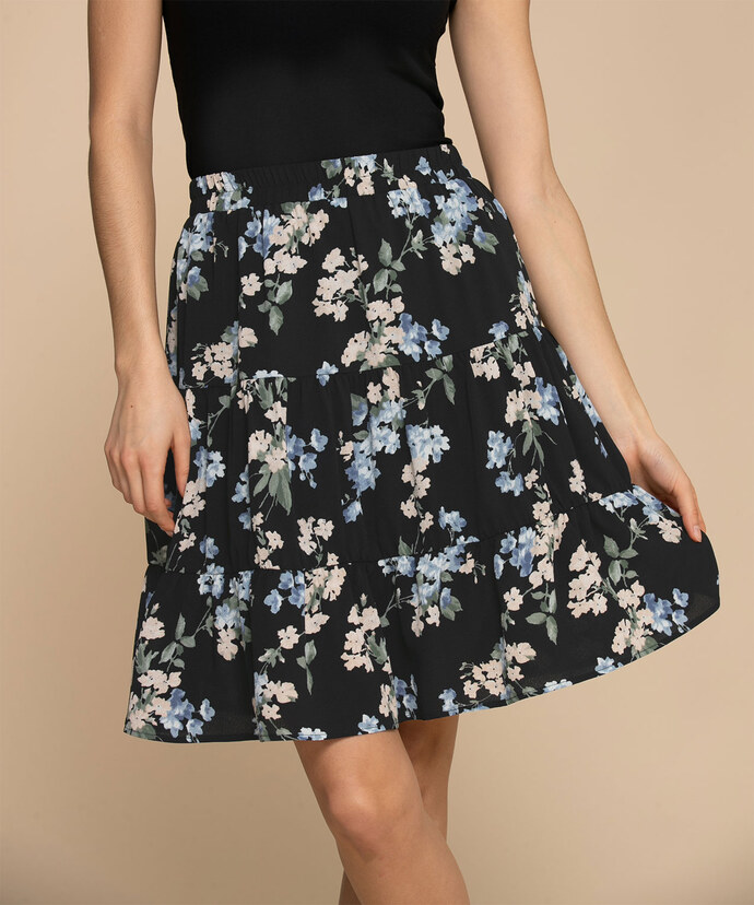 Eco-Friendly Tiered Knee-Length Skirt Image 1