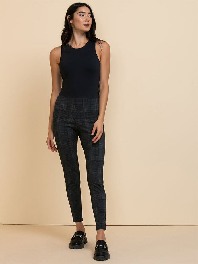 Leni Legging in Patterned Luxe Ponte Image 1