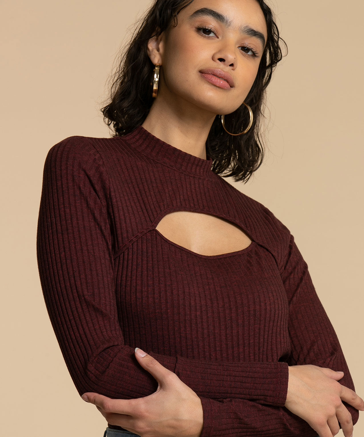 Mock deals neck neckline