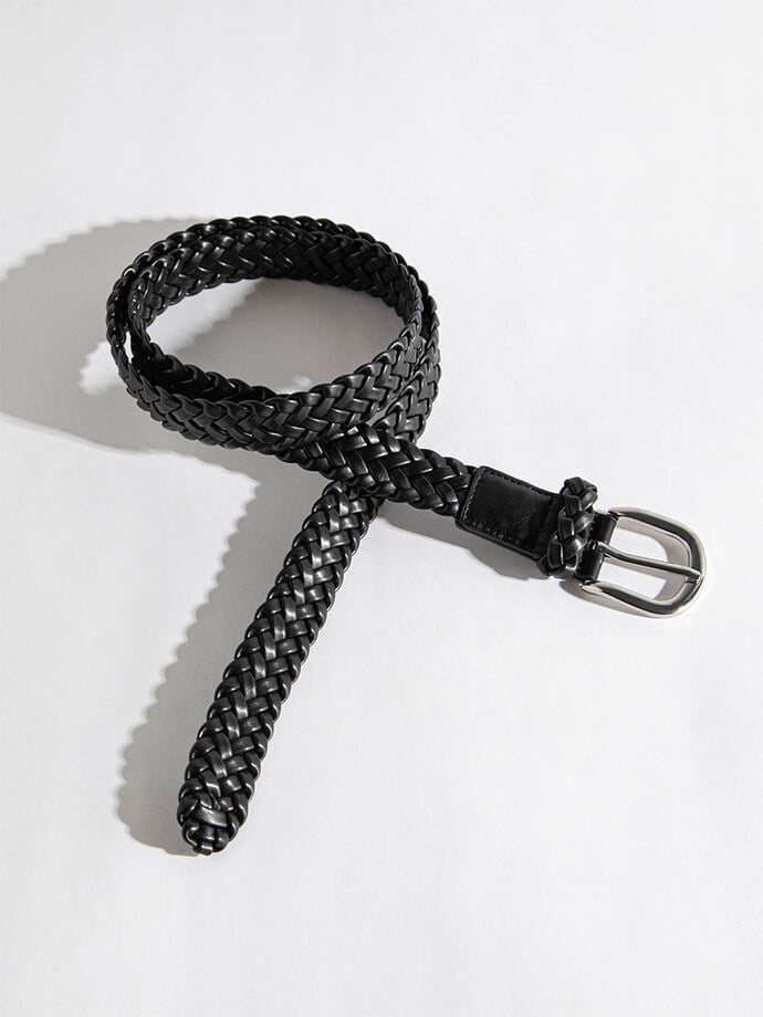 Braided Belt with Metal Buckle Image 1