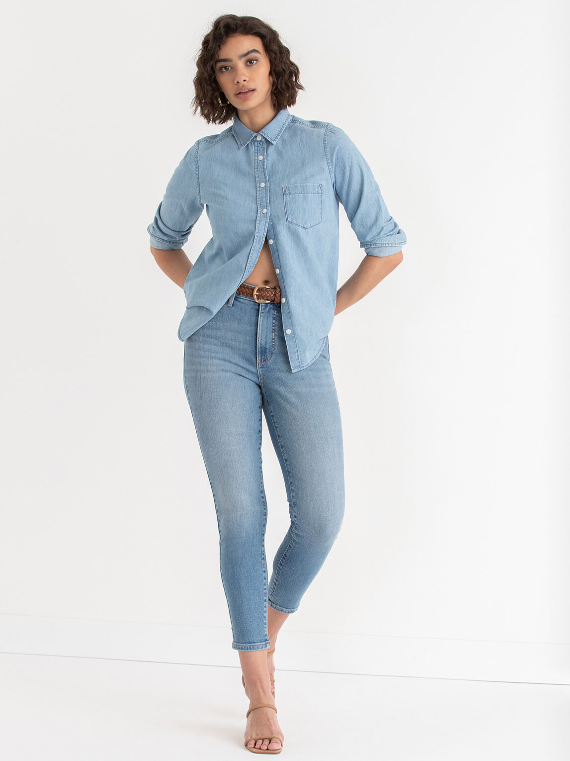 Blue jean shop button up