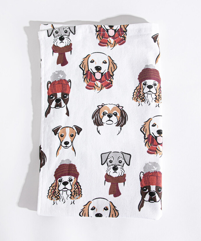 Festive Dog Towel Image 2