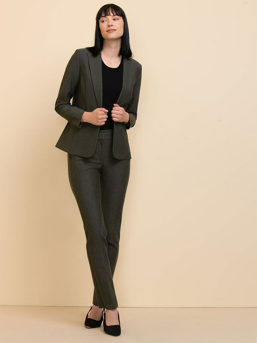 Oxford Classic Suit Blazer in Luxe Ponte 