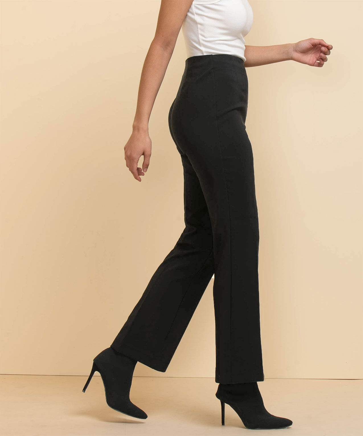 Stretch-Cotton Boot-Cut Trouser in Vince Products Women | Vince