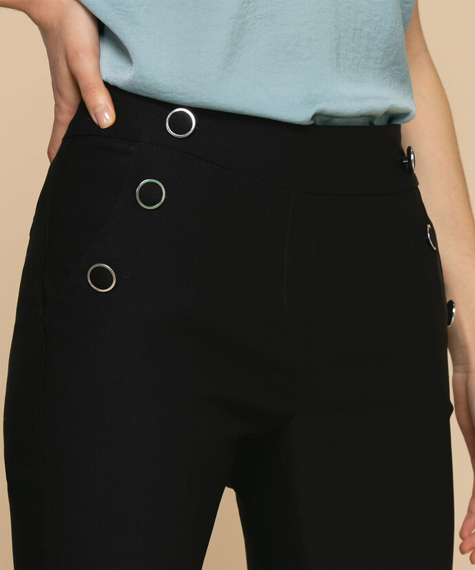 Jules & Leopold Kick Flare Pant with Nautical Detail Image 3