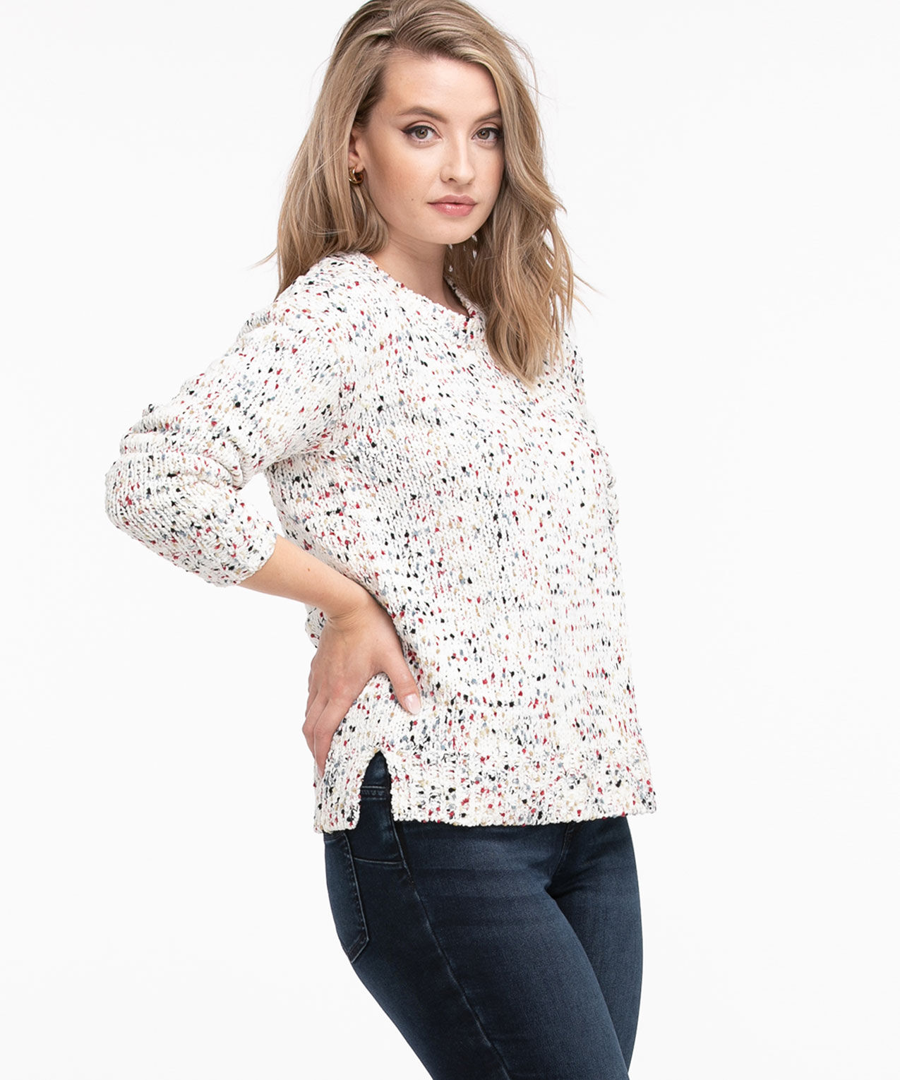 Long Sleeve Chenille Confetti Sweater Rickis