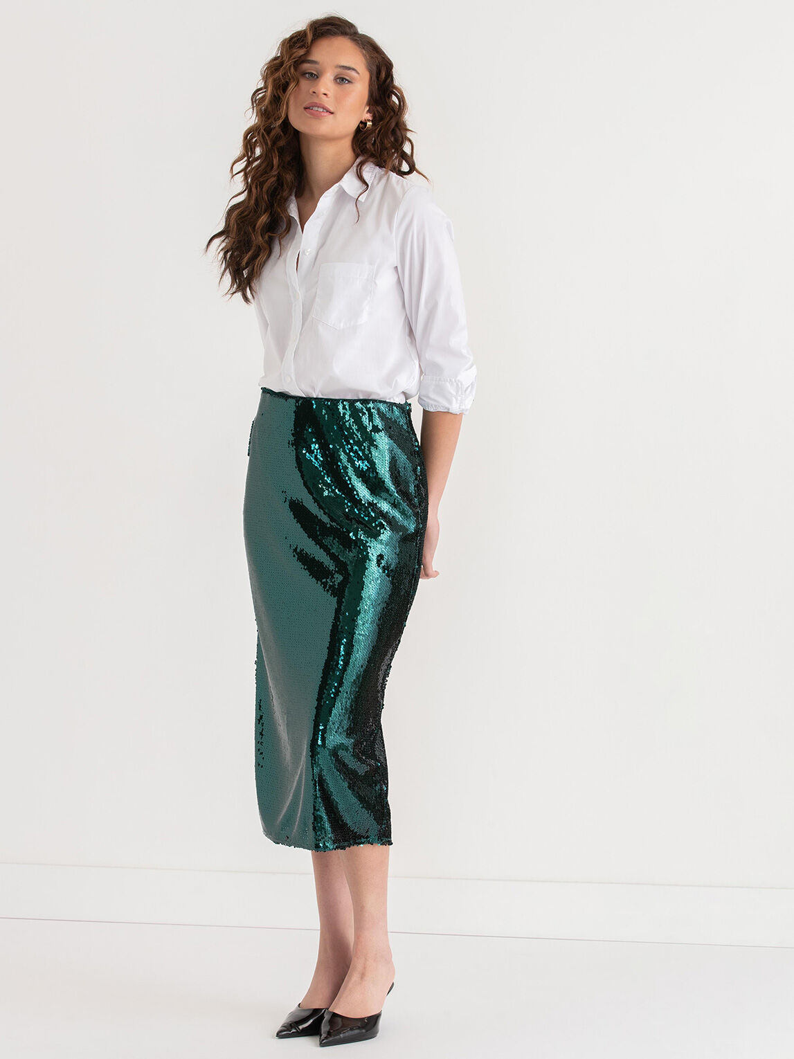 Sequin Midi Skirt Rickis