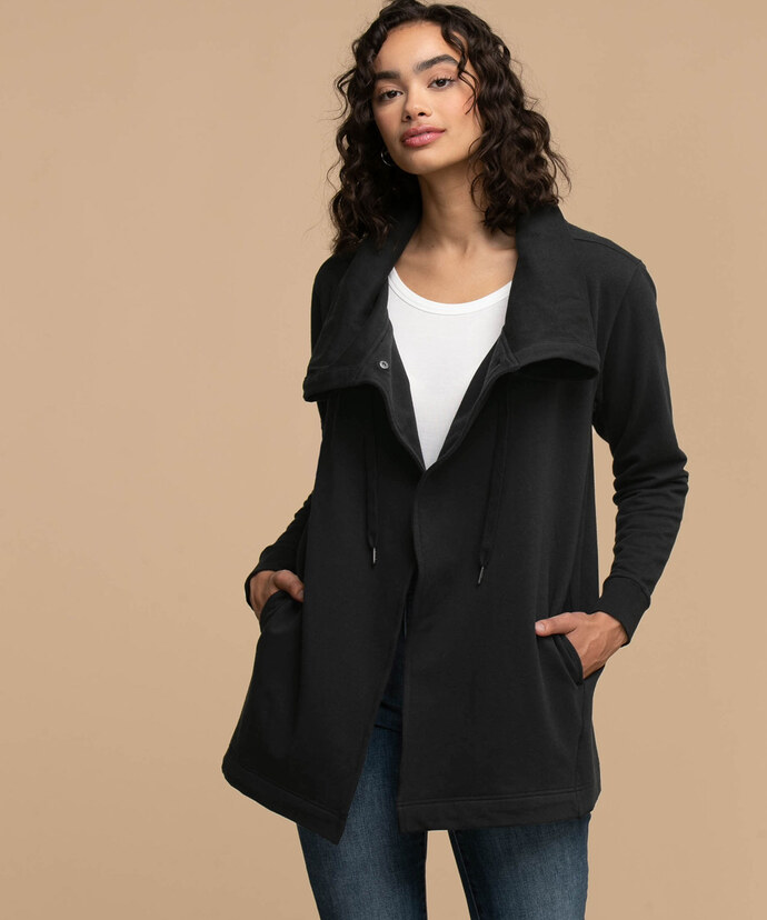 French Terry Wrap Jacket Image 5
