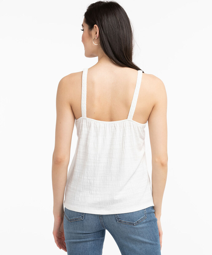 Eco-Friendly Strappy Eyelet Top Image 3