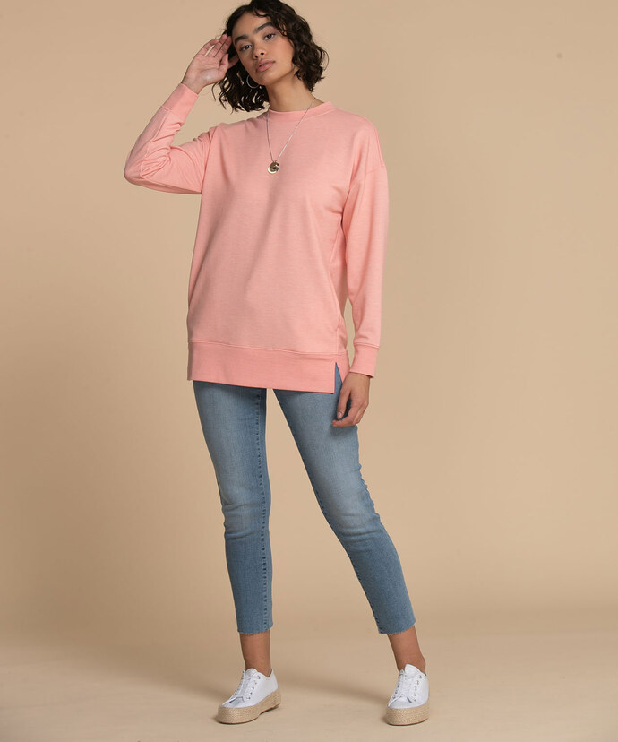 Longer Length Sweatshirt with Pockets Image 2