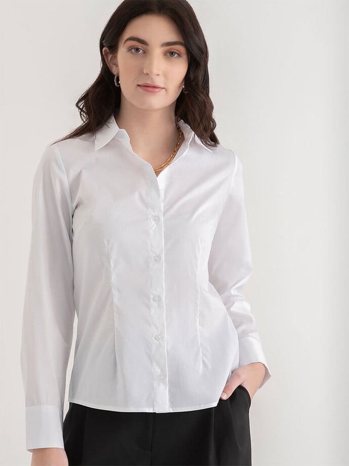 New Talia Fitted Collared Shirt Image 4