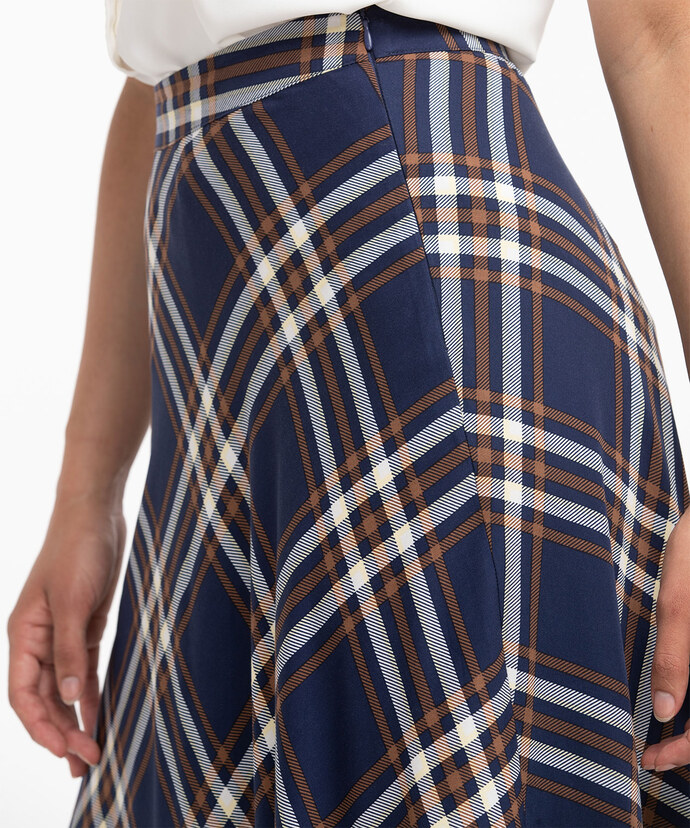 Plaid Midi Skirt Image 5
