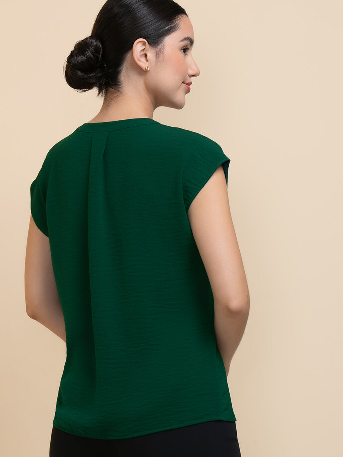 Linny Extend Sleeve Henley Blouse Image 4
