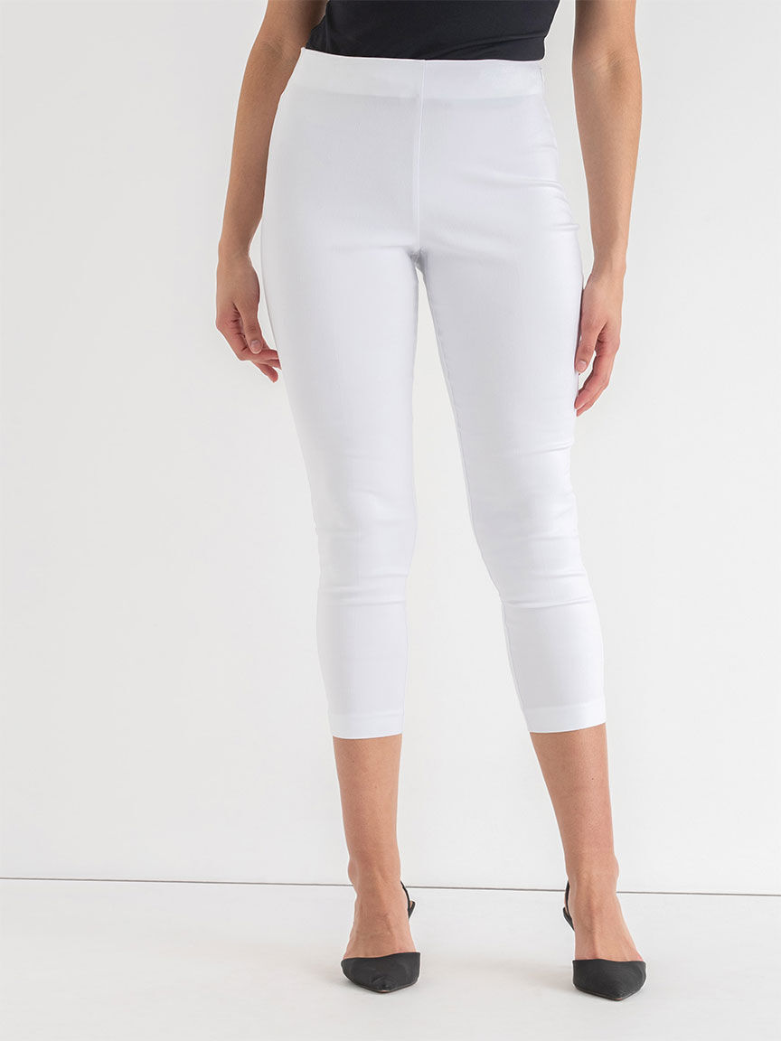 White crop pants cheap