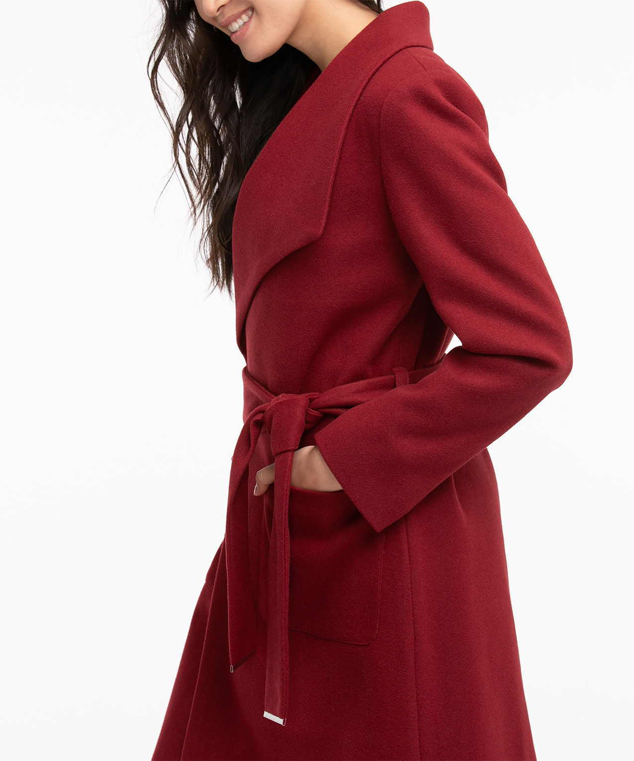 Red wrap jacket cheap