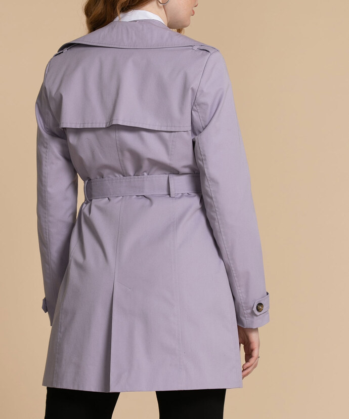 Belted Double Breasted Trench Coat Image 5