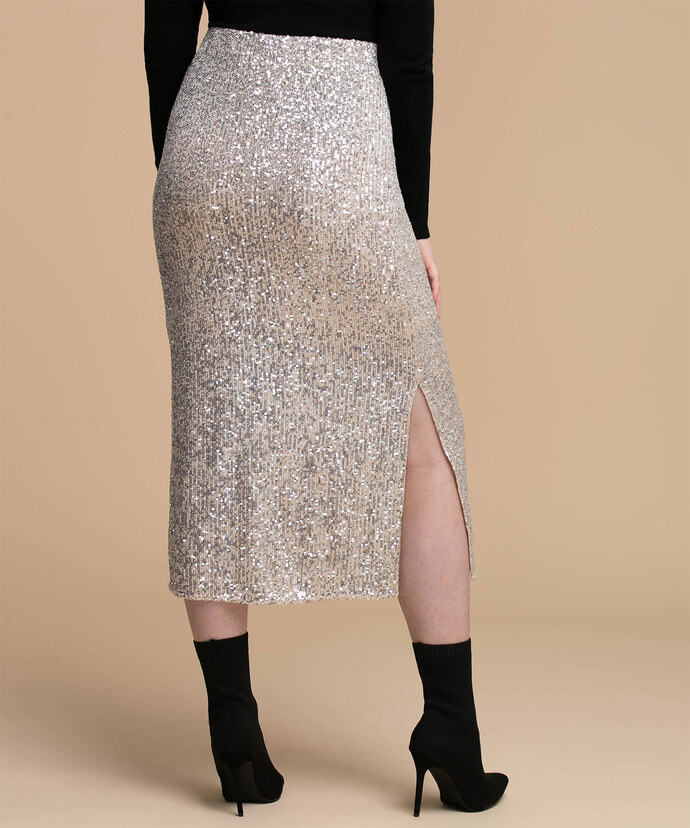 Sequin Midi Skirt Image 5