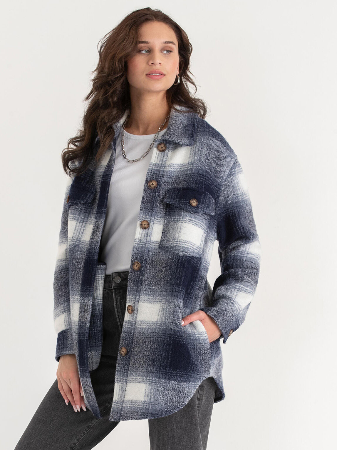 Zia Wool Blend Shirt Jacket Rickis