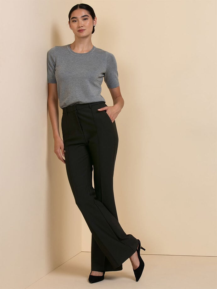 Dylan Flare Pant in Luxe Ponte Image 4
