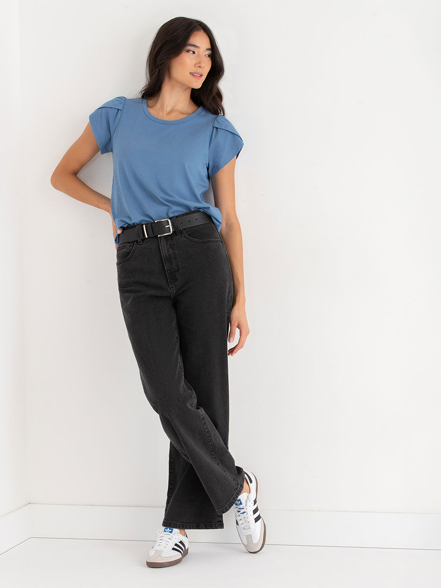 柔らかい Tessa Tulip Sleeve Tee | Rickis トップス