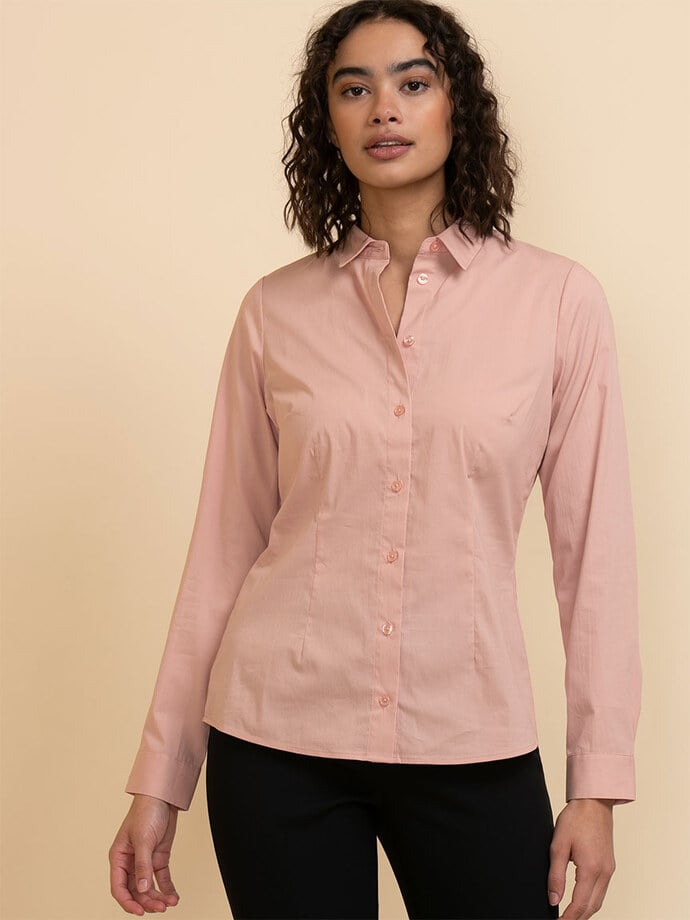 Talia Fitted Collared Shirt Image 4