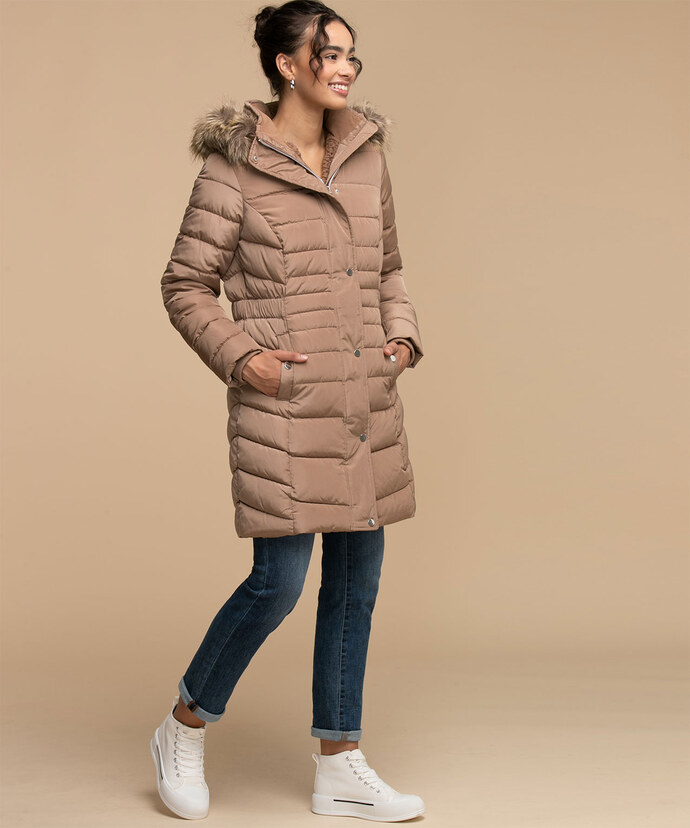 Eco-friendly Mid Length Puffer Parka Image 6