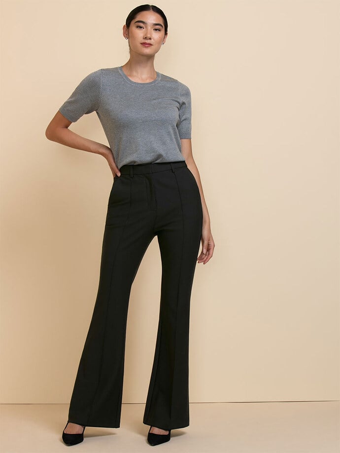 Dylan Flare Pant in Luxe Ponte Image 1