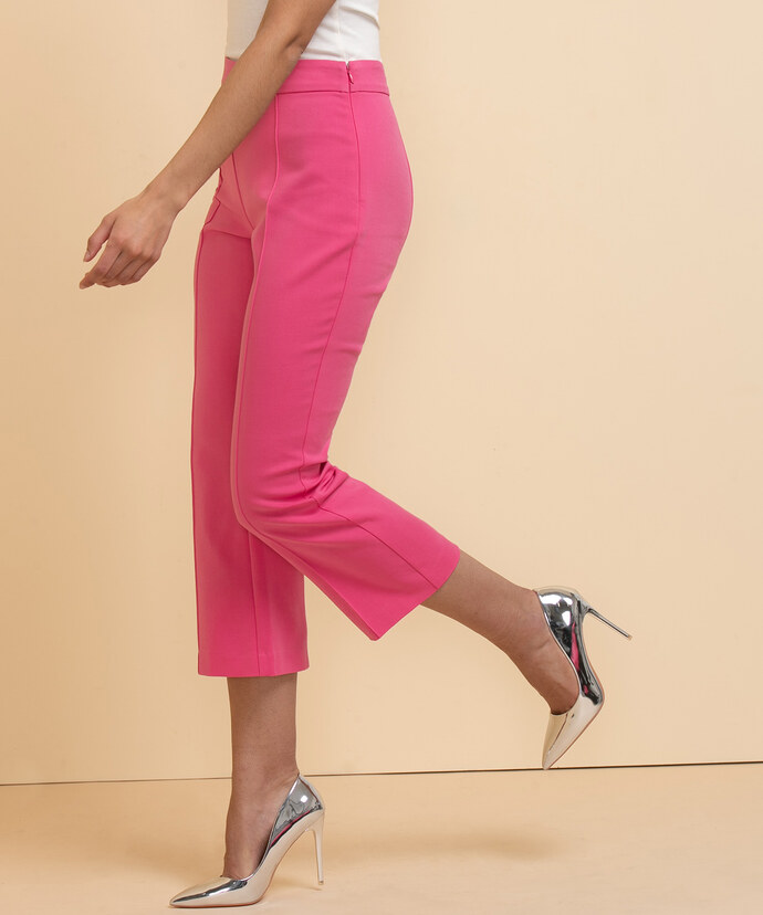 Kick Flare Pant with Pintuck in Cotton Sateen Image 2