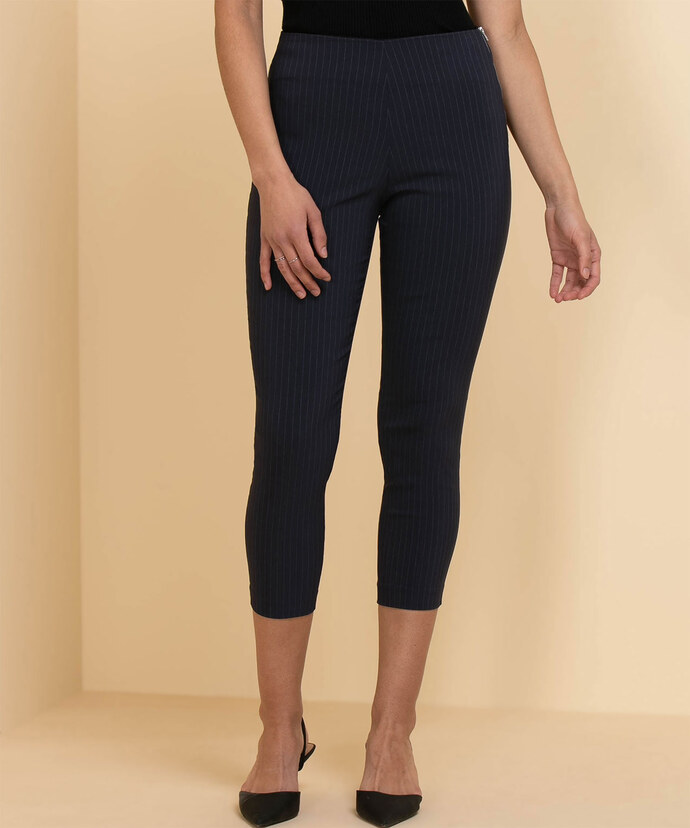 Audrey Skinny Crop Dress Pant in MicroTwill Image 1