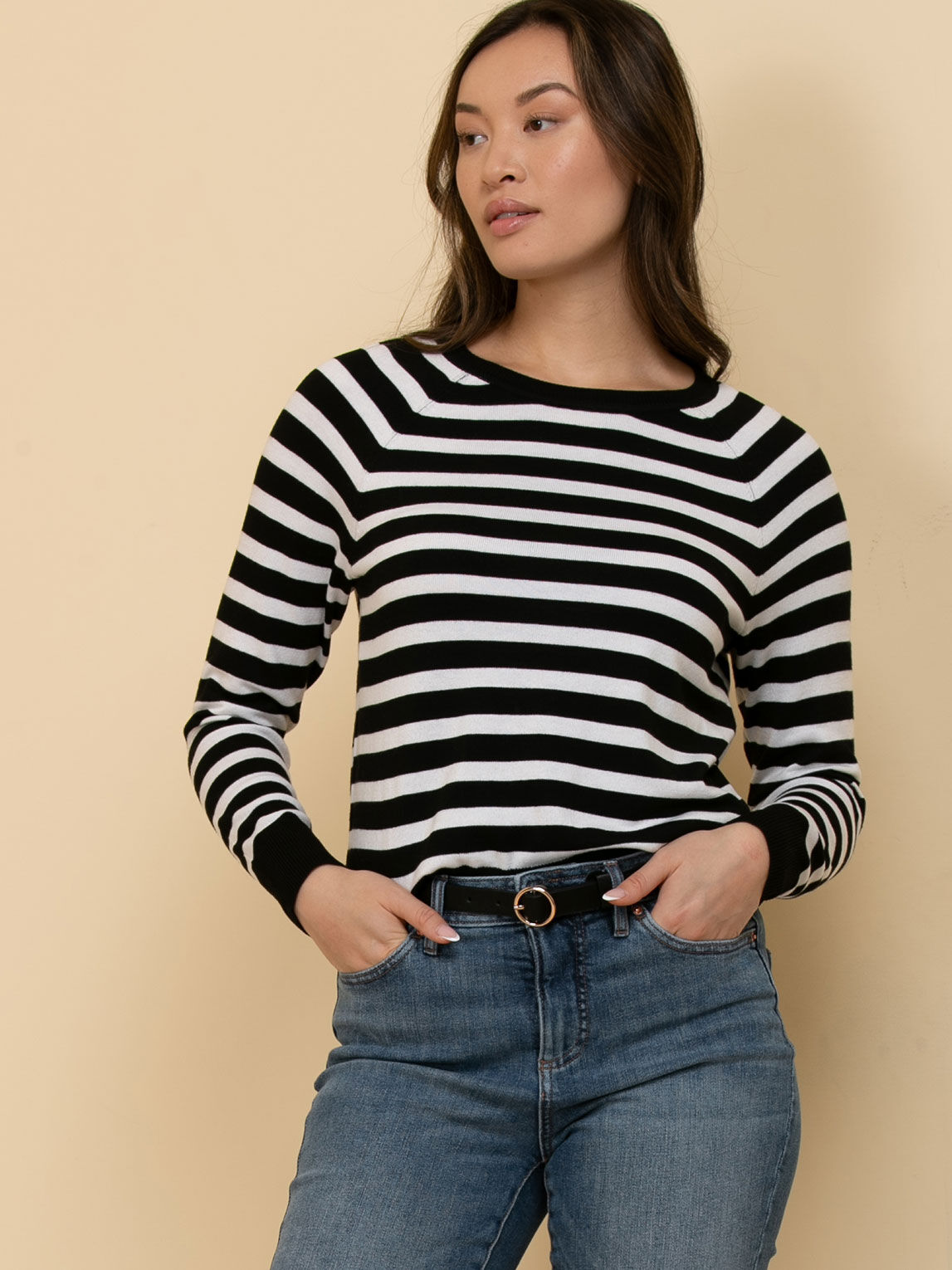 Cashmere Blend Crew Neck Sweater Rickis