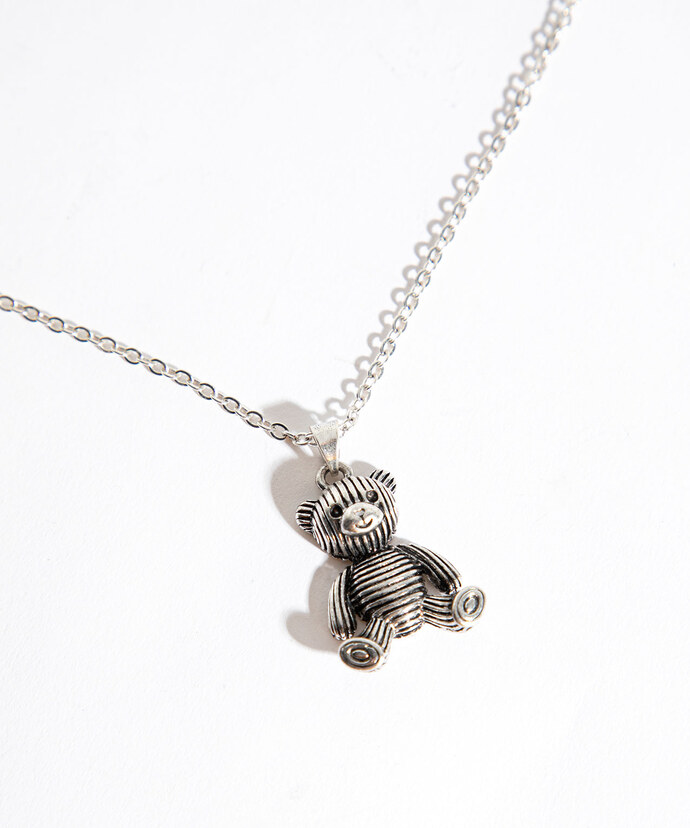 Teddy Bear Pendant Necklace Image 2