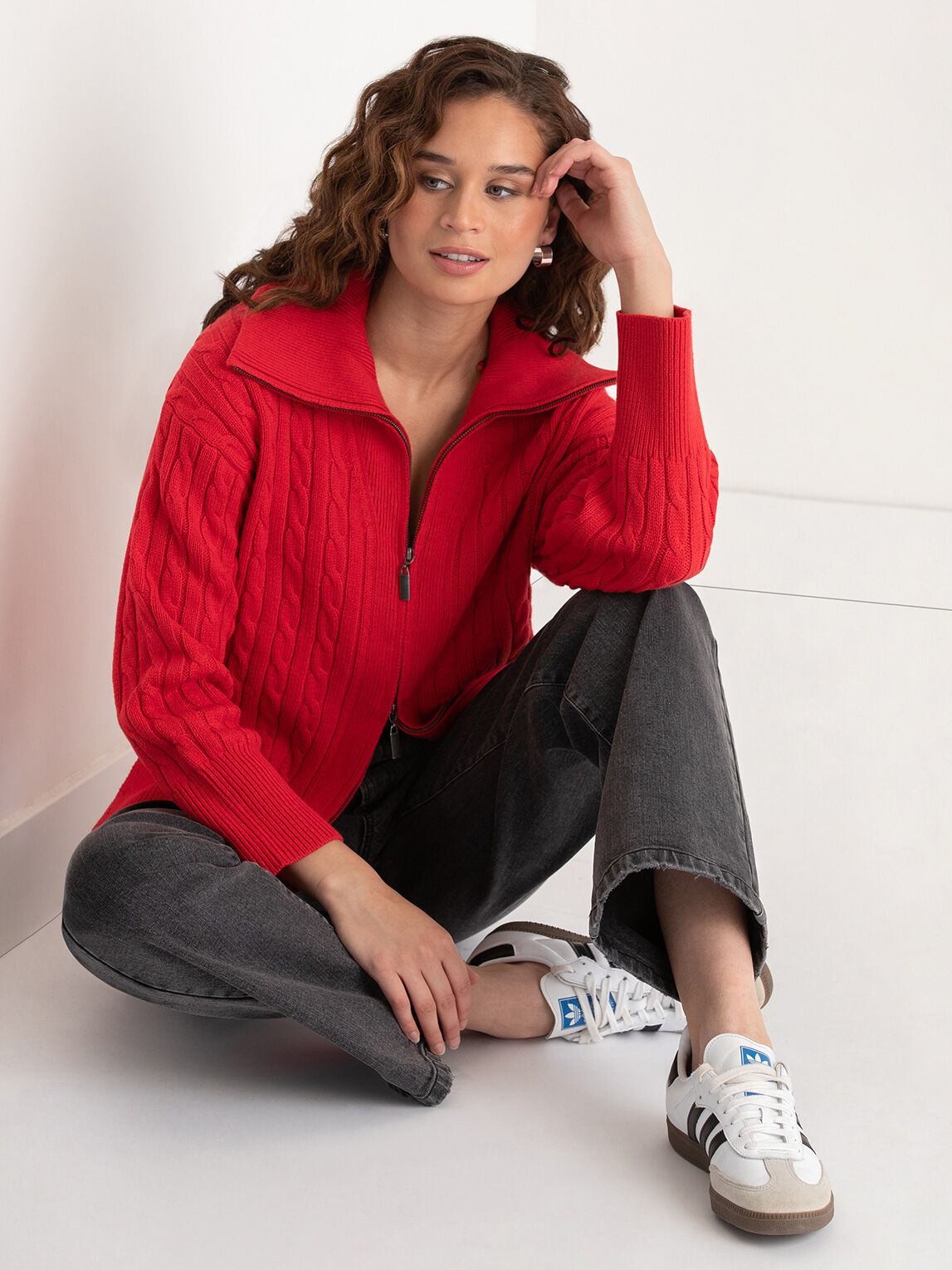 Womens zip front cardigan cheap