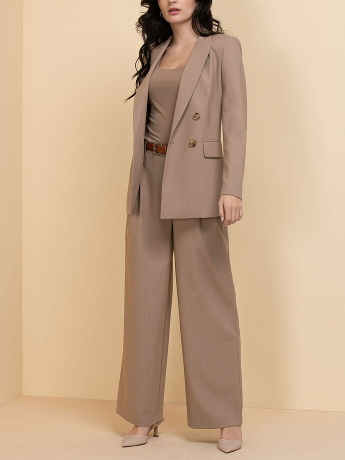 Maxwell Pleated Wide Leg Pant in Luxe Tailored Image 4