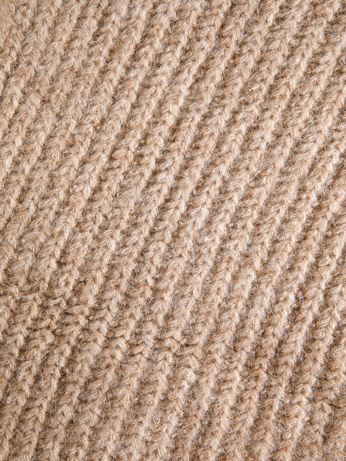 Alpaca Wool-Blend Knit Scarf Image 2