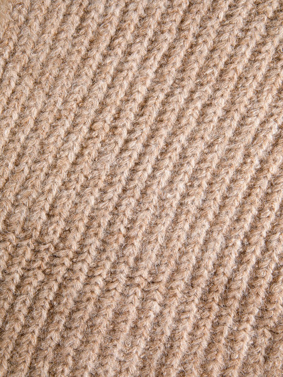 Alpaca Wool-Blend Knit Scarf
