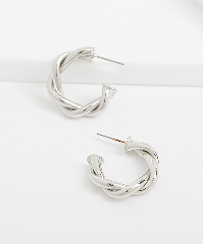 Small Twisted Hoop Earring Image 1