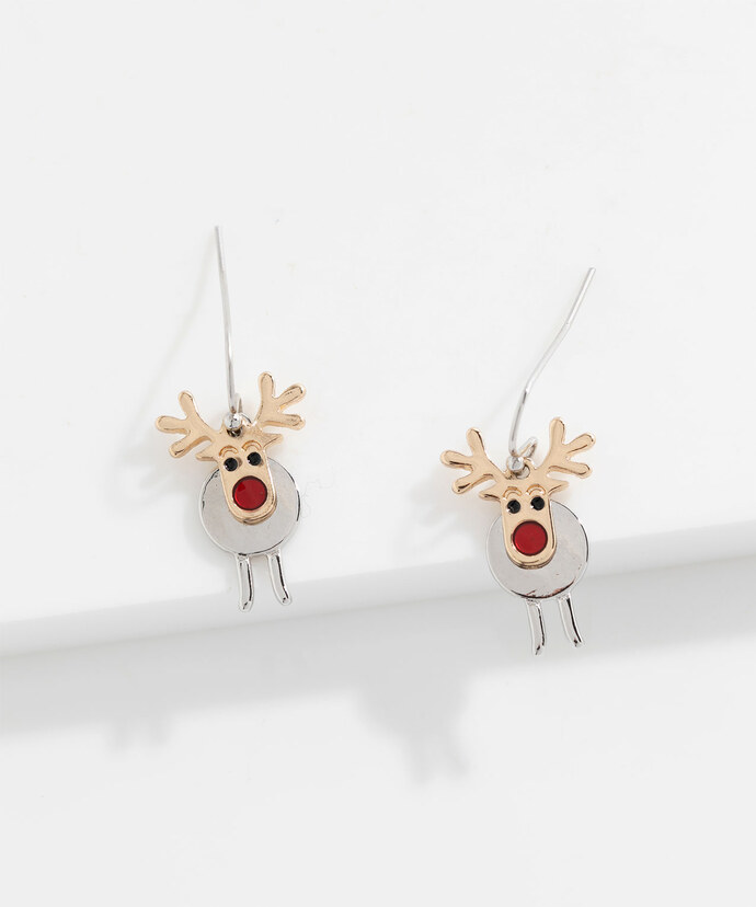 Dangly Reindeer Earring Image 2