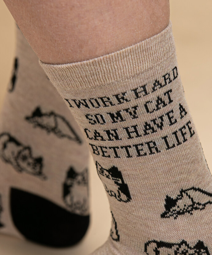 'I Work Hard' Socks Image 2