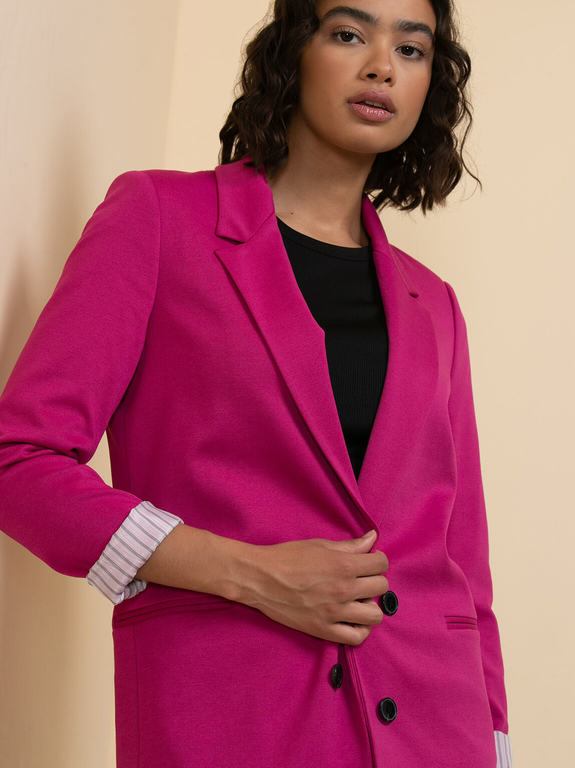 Double Breasted Ponte Blazer Jules Leopold