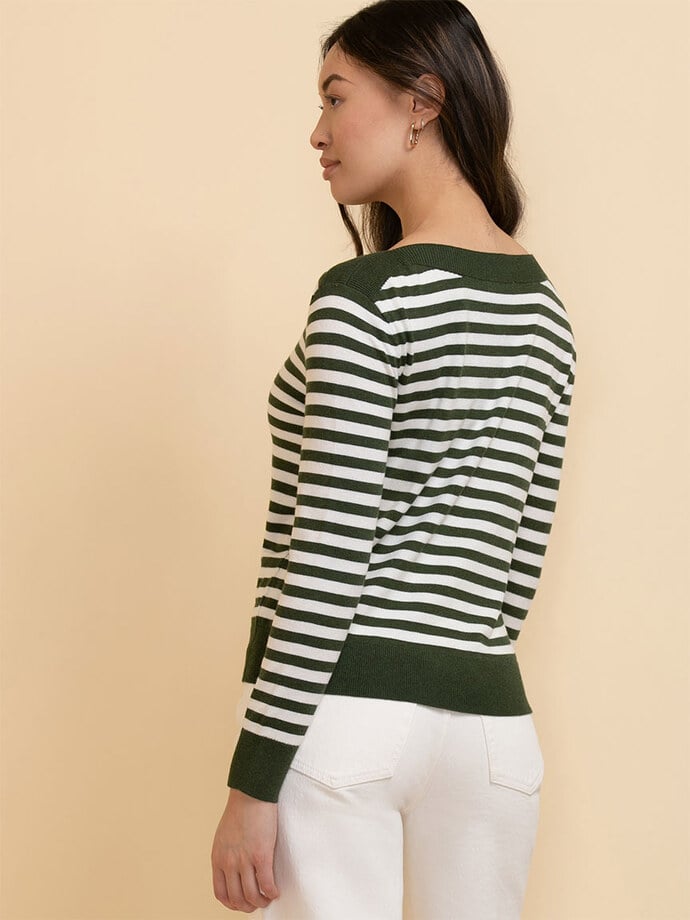 Cashmere Blend Boatneck Sweater Image 6