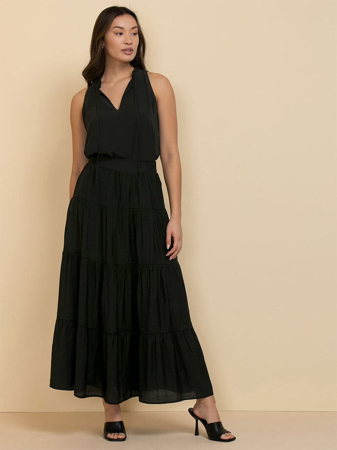 Tiered Maxi Skirt Image 3
