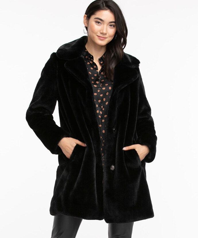 Faux Fur Coat Image 1