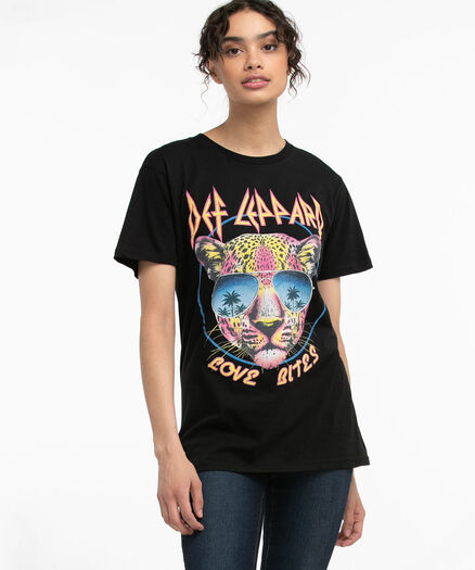 Def Leppard Graphic Tee, Black/Def Leppard Def Leppard Graphic Tee, Black/Def Leppard